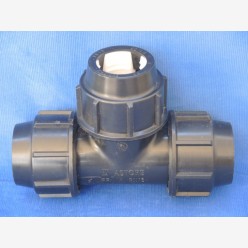 PP TT-section 3x40 mm w/ hose clamps (New)